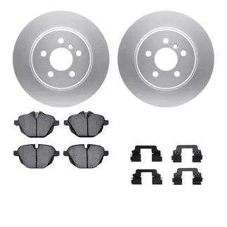 R1 Concepts WDUH1-31235 Carbon Series Brake Rotors W/ 5000 Oep Brake Pads & Hdw